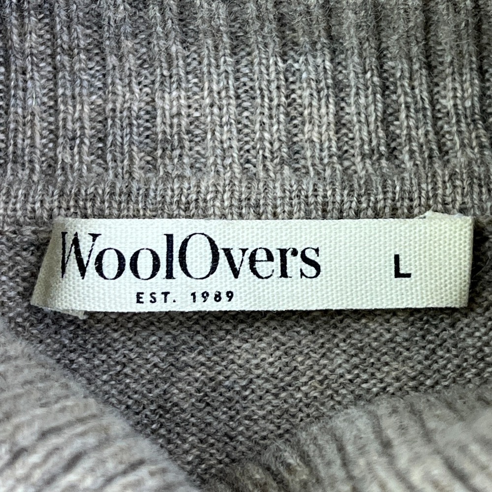 WoolOvers Turtleneck Sweater Womens Large Brown Cashmere/Wool‎ Polo Knit Jumper - Picture 2 of 9